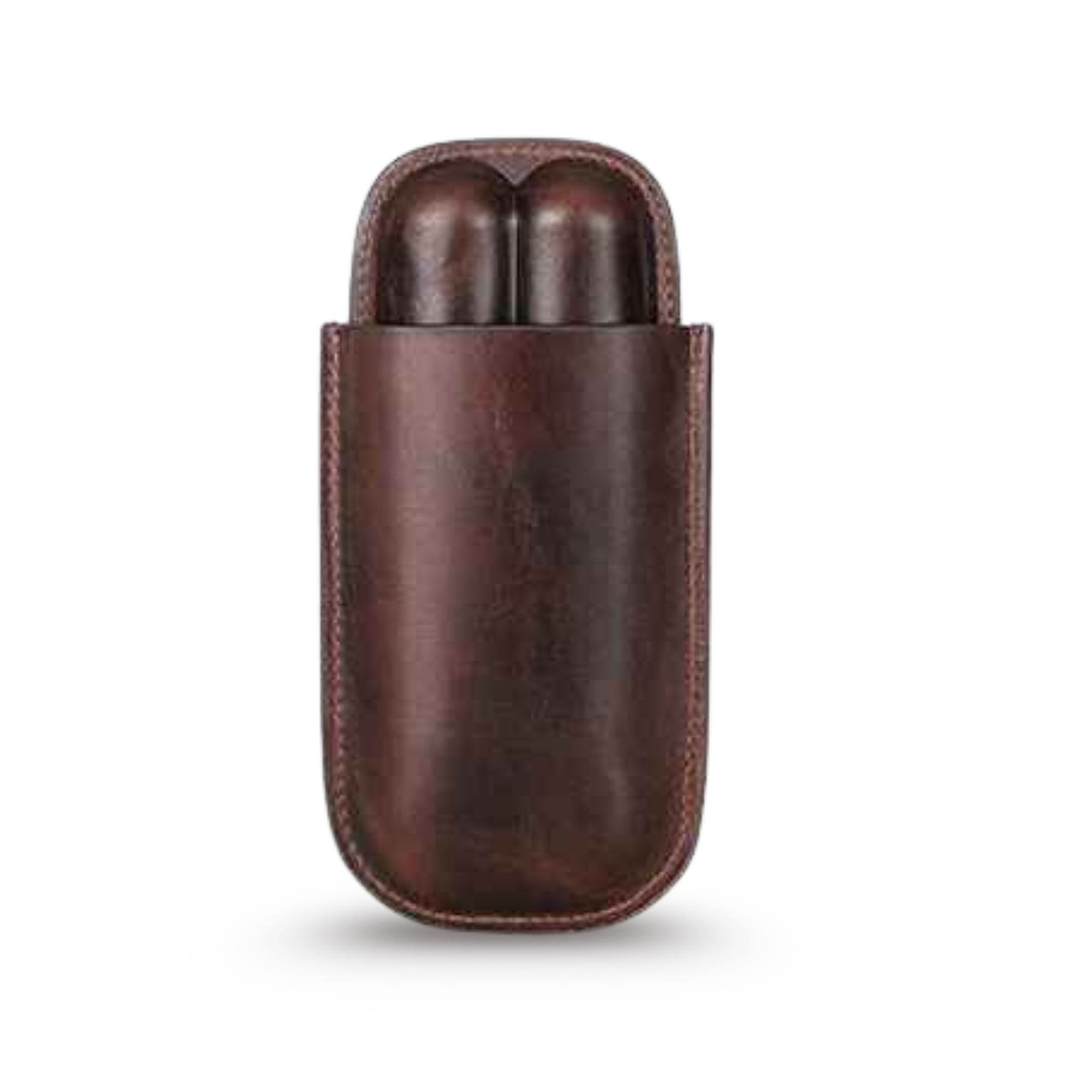 THE PIONEER – 3-SLOT GENUINE LEATHER CIGAR TUBE