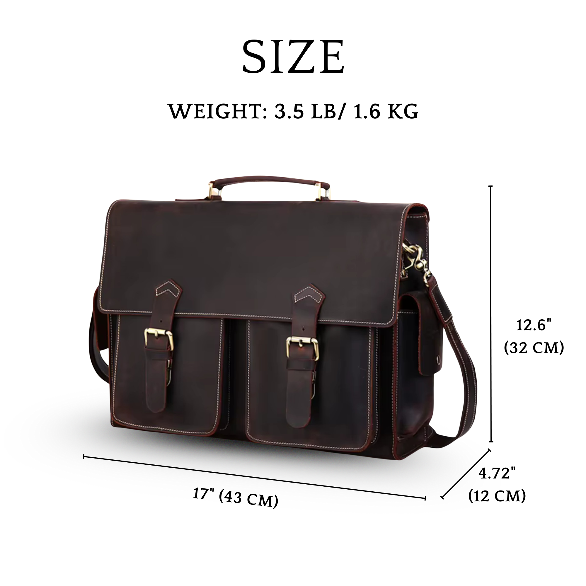 THE DRIFTTRAIL – FULL GRAIN LEATHER BRIEFCASE