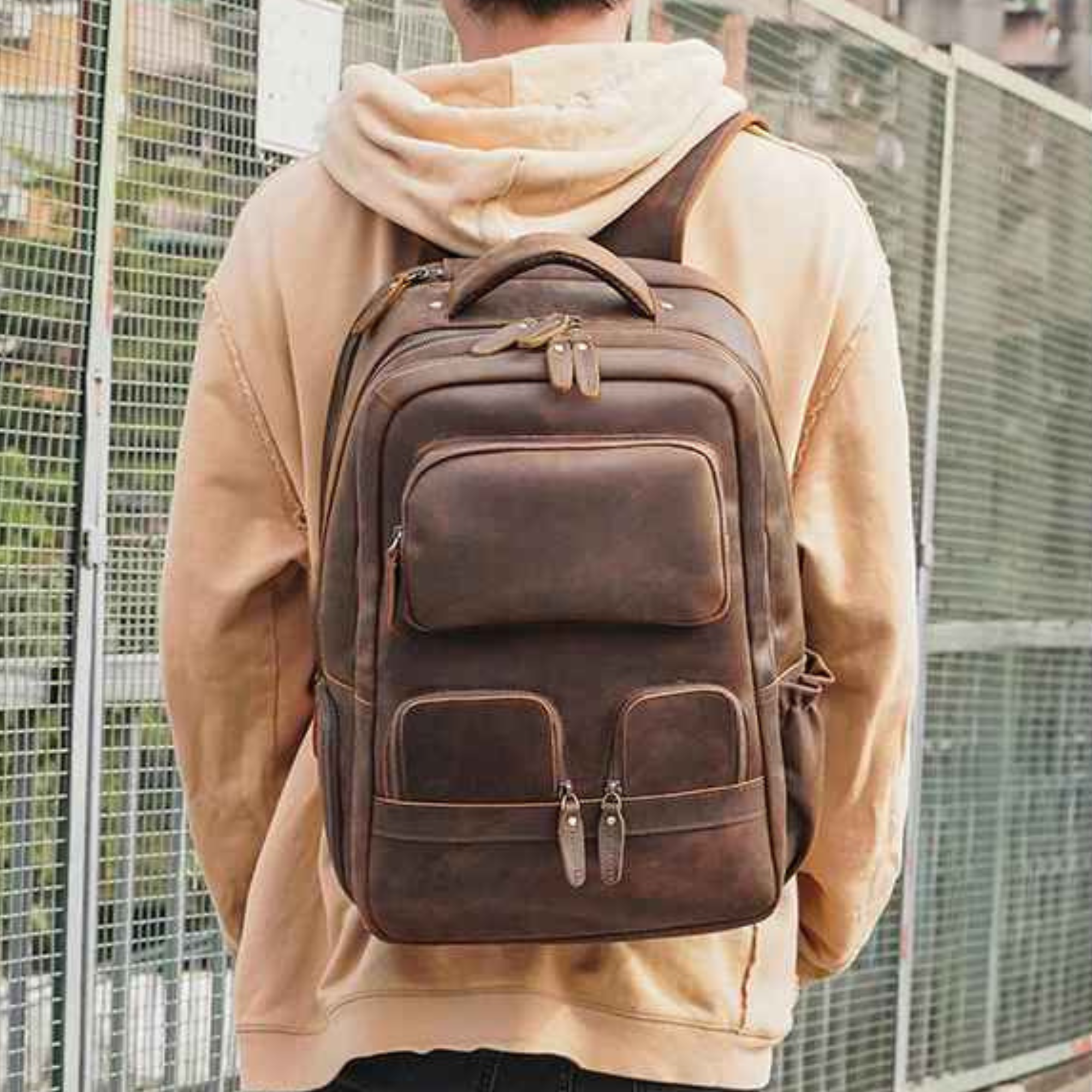 THE TIMBERHORN – FULL GRAIN LEATHER BACKPACK
