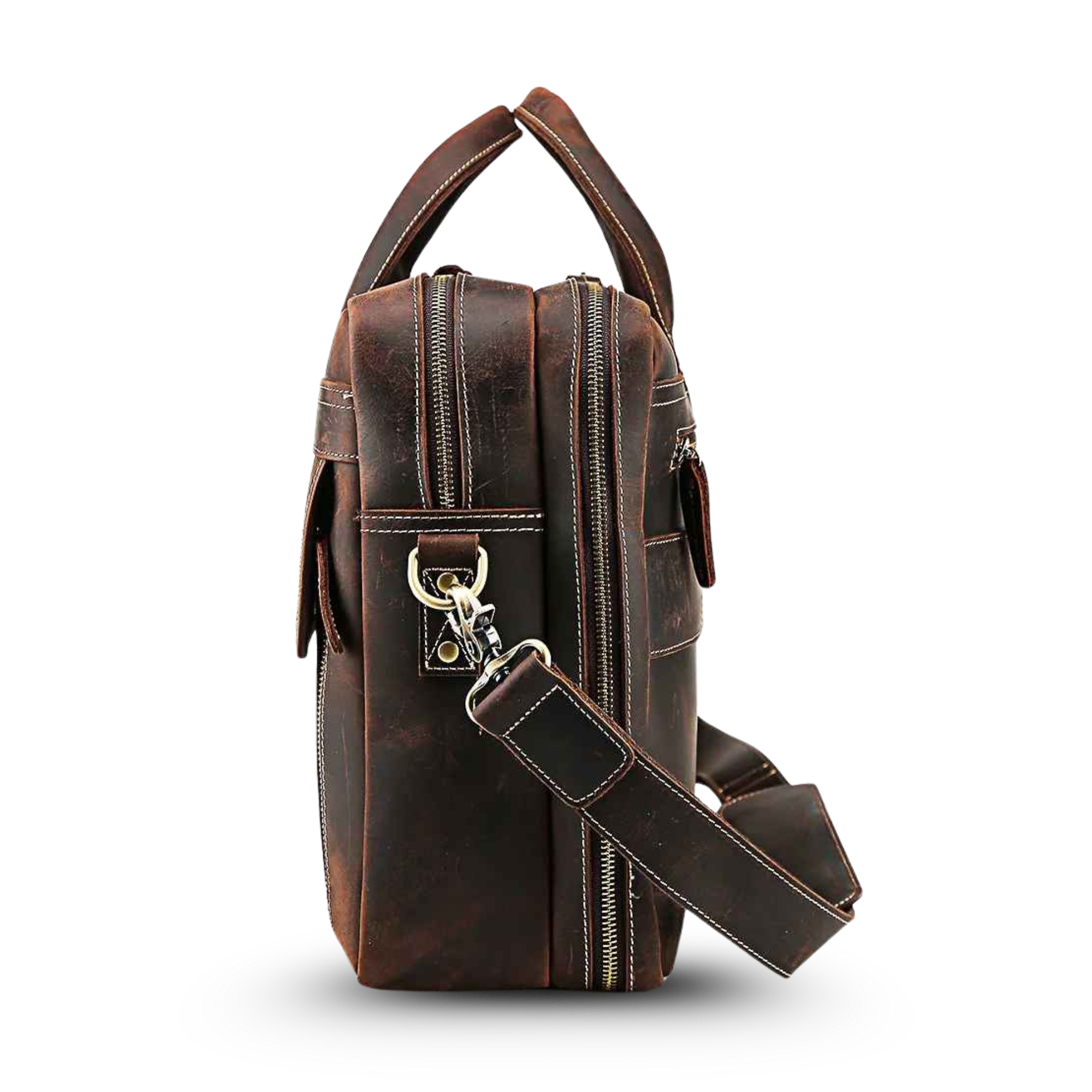 THE WILDSPUR – COWHIDE LEATHER BRIEFCASE