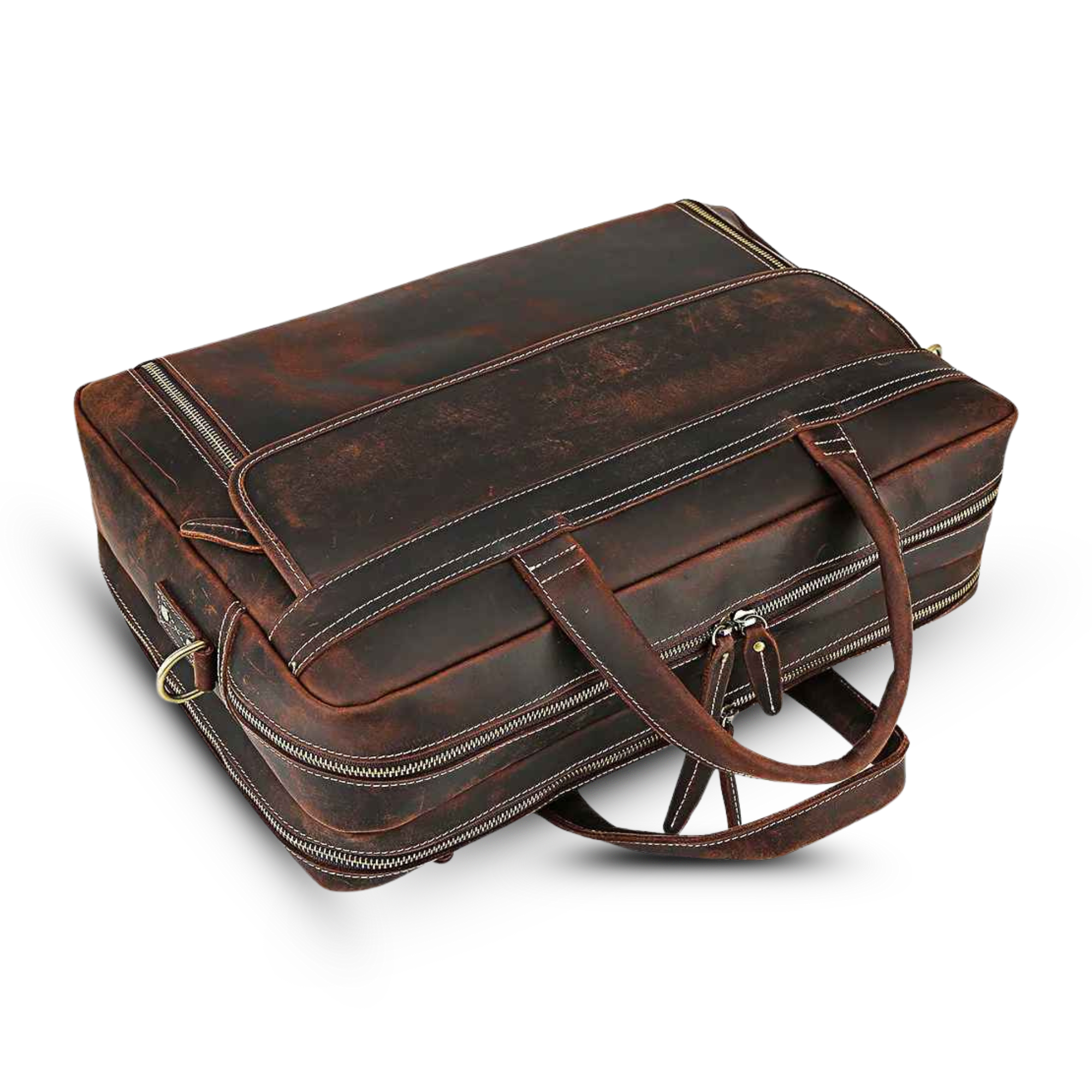 THE WILDSPUR – COWHIDE LEATHER BRIEFCASE