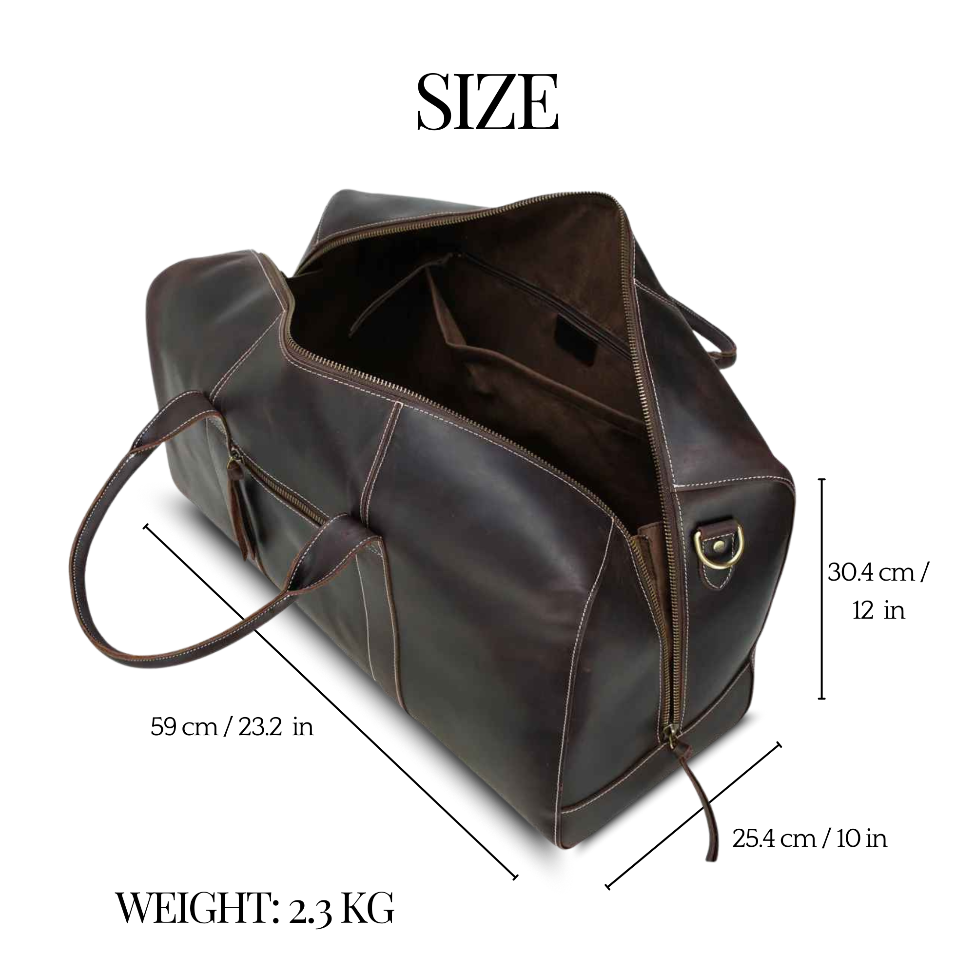 THE MASON – FULL GRAIN LEATHER DUFFEL BAG