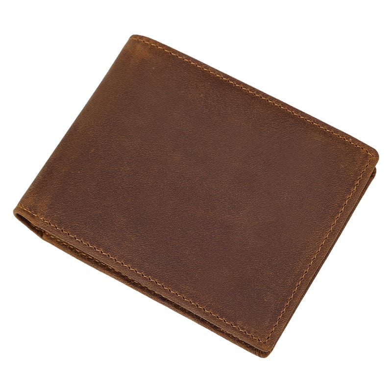 Slim Leather Bifold Wallet with RFID and ID Windows