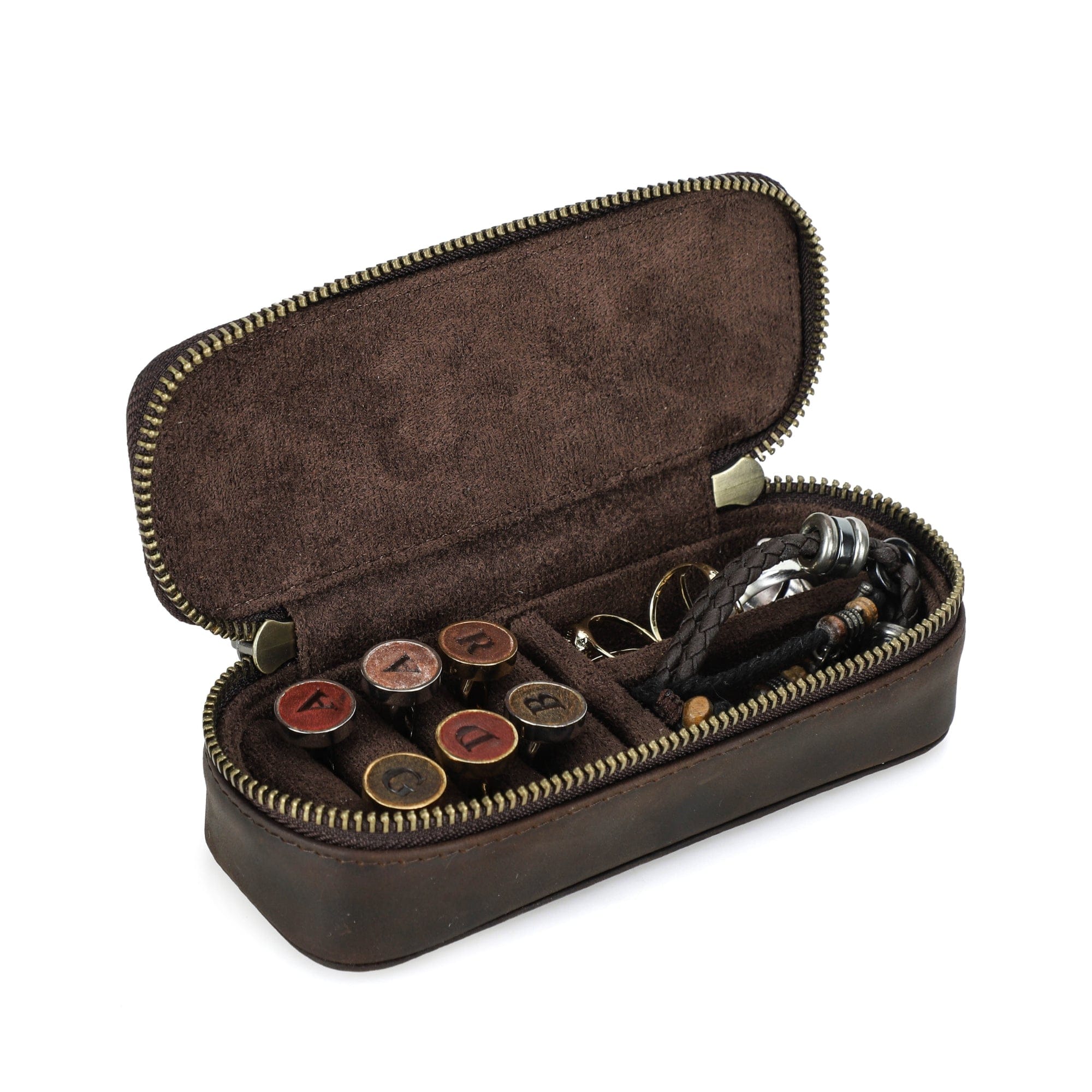Slim Jewelry Travel Case - Cufflinks & Bracelets Organisers