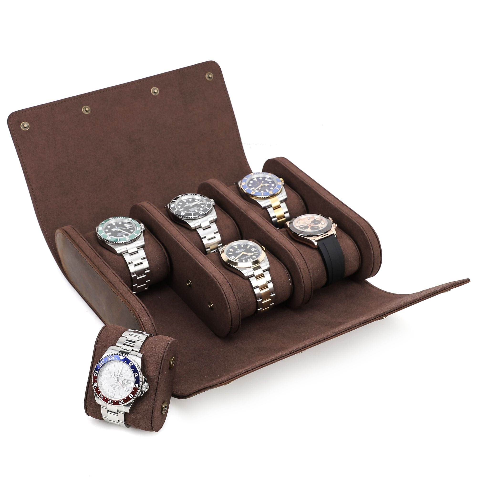 6-Slot Watch Roll Case