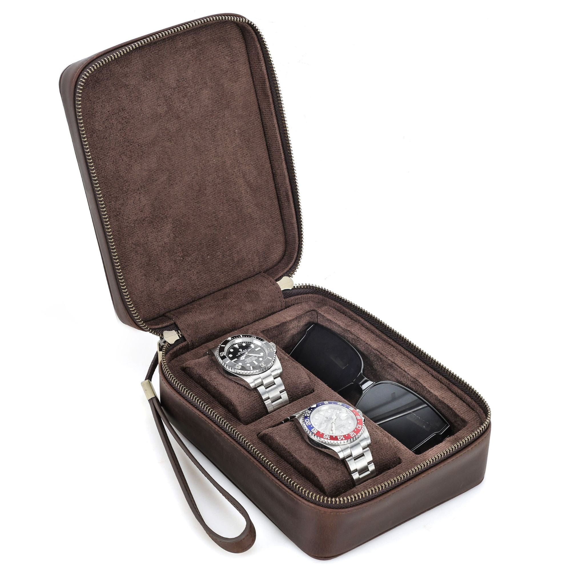 2 Watch & Sunglasses Organizer Case