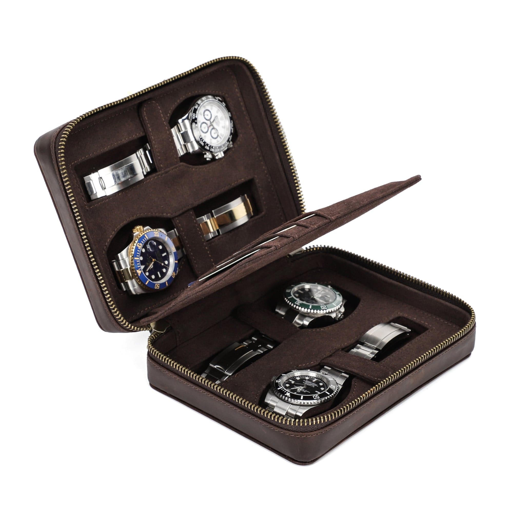 4-Slot Watch Smart Case, Passport Holder and Cards Organiser