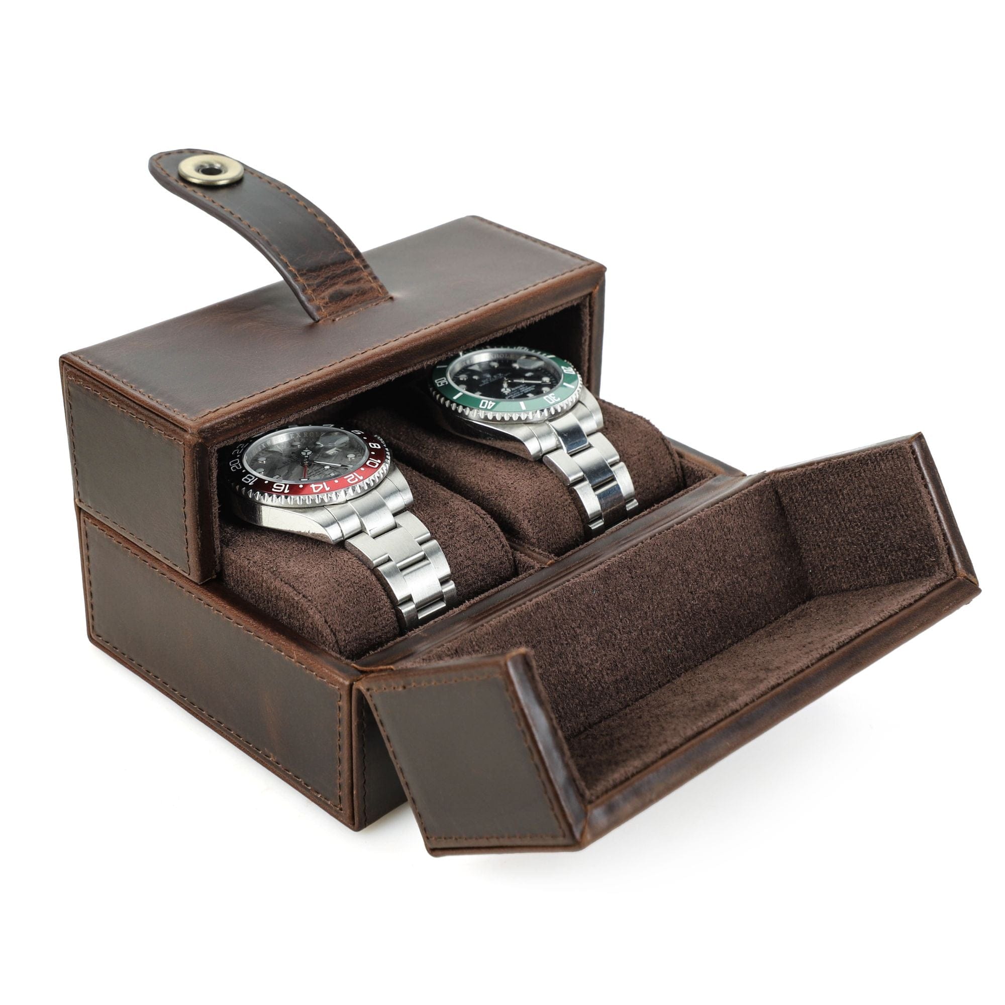 2-Slot Dual Access Watch Case