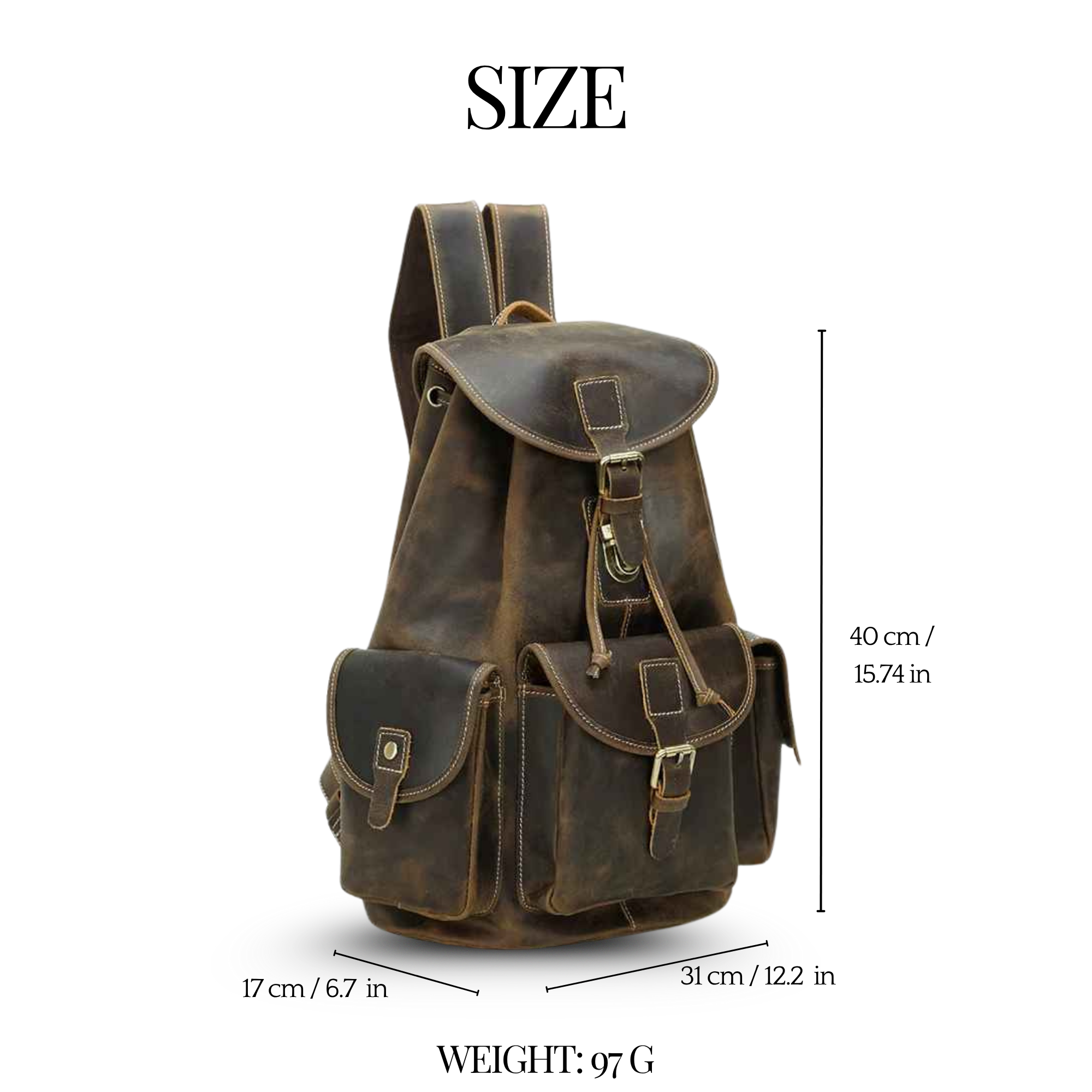 THE SMOKETRAIL – FULL GRAIN LEATHER BACKPACK