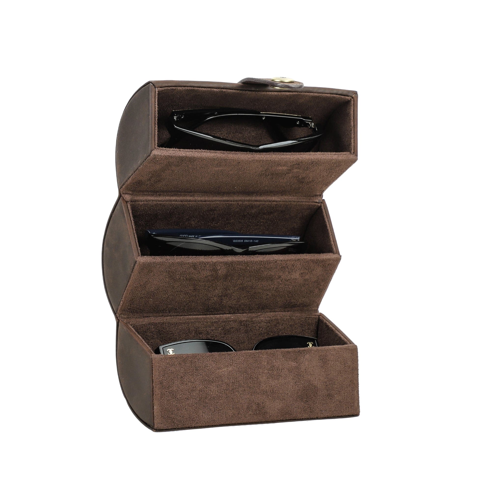 3 Pair Foldable Glasses Organizer