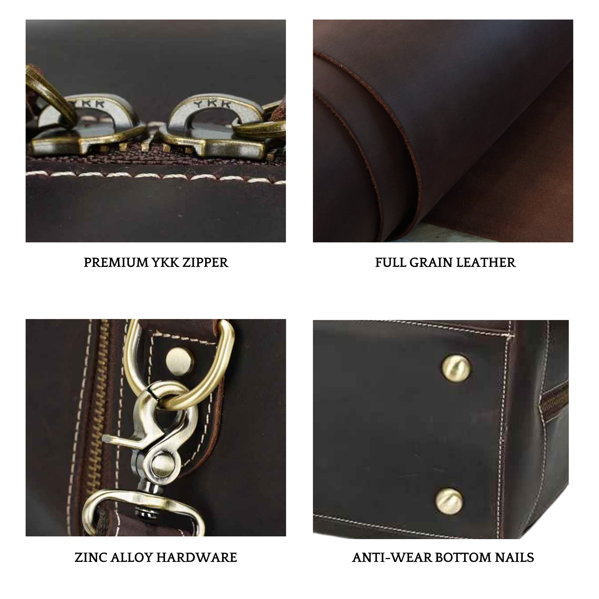 THE MASON – FULL GRAIN LEATHER DUFFEL BAG