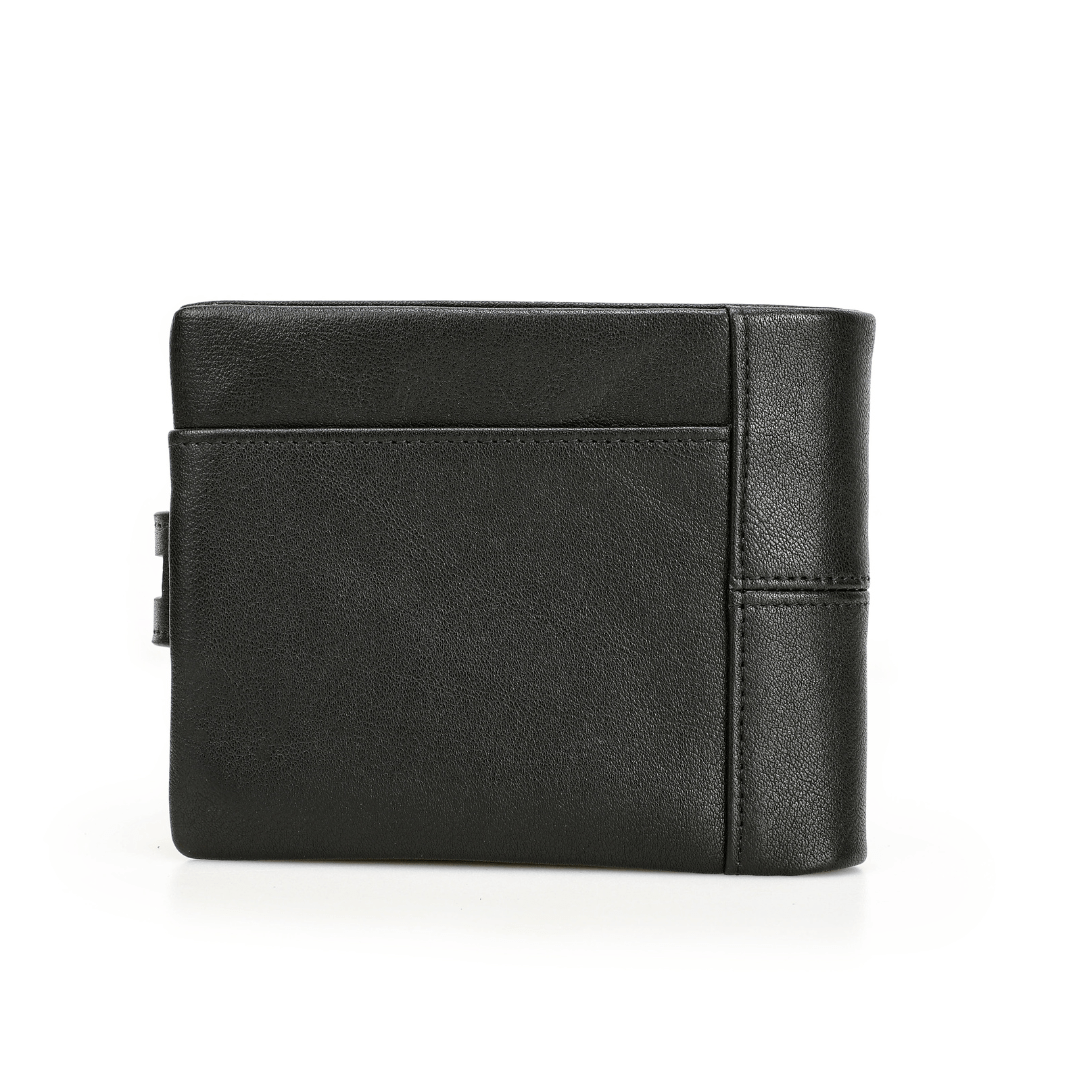 Vintage Leather Bifold Wallet with RFID and Coin Pocket