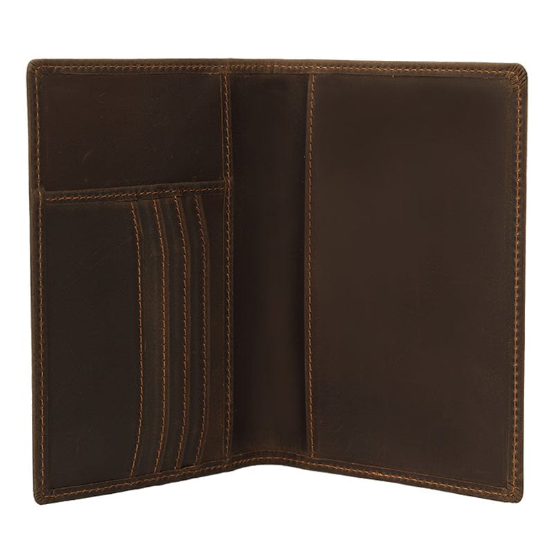 Full Grain Leather Passport Holder – RFID Blocking Travel Wallet