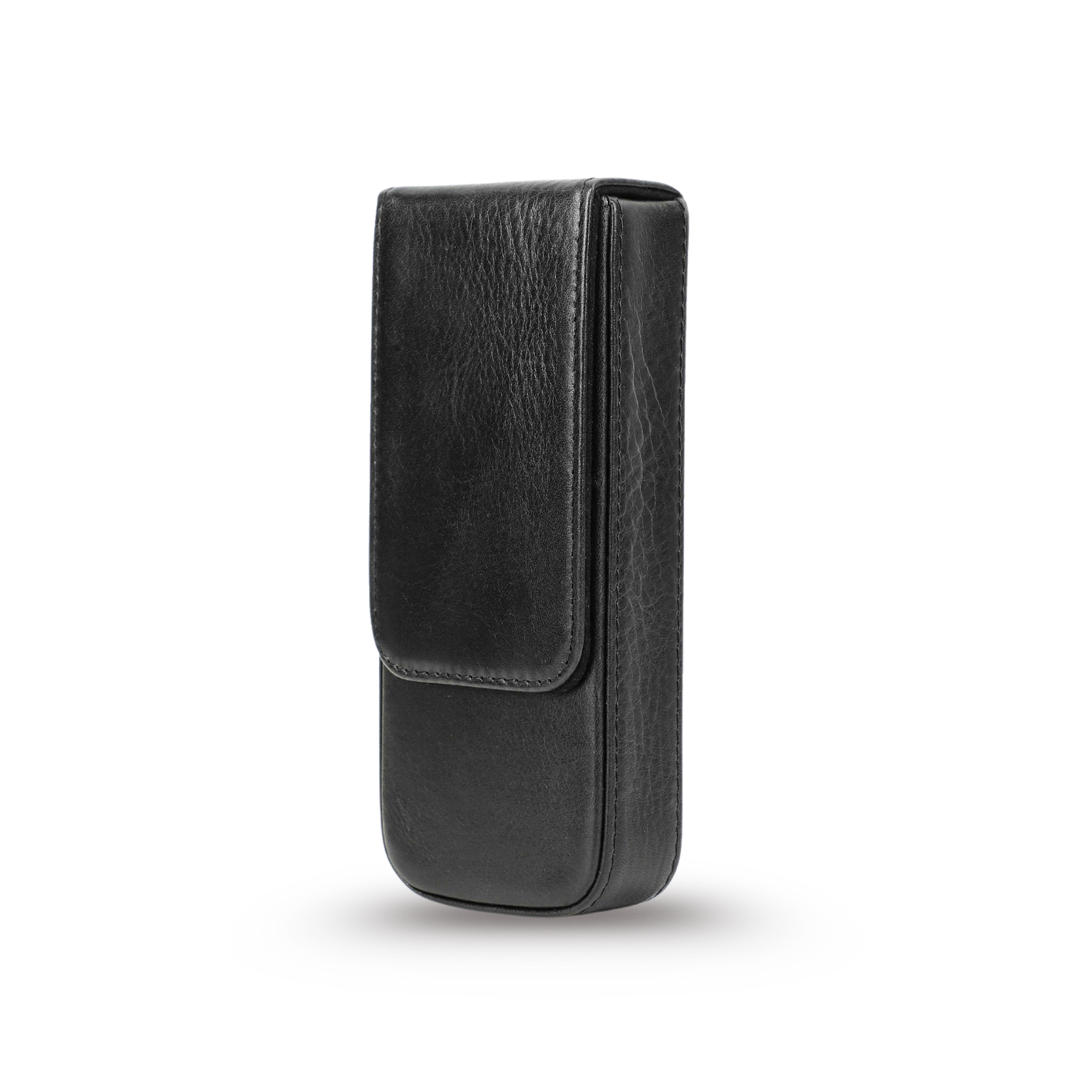 THE RIDGE – 3-SLOT GENUINE VEGETABLE LEATHER PEN BOX