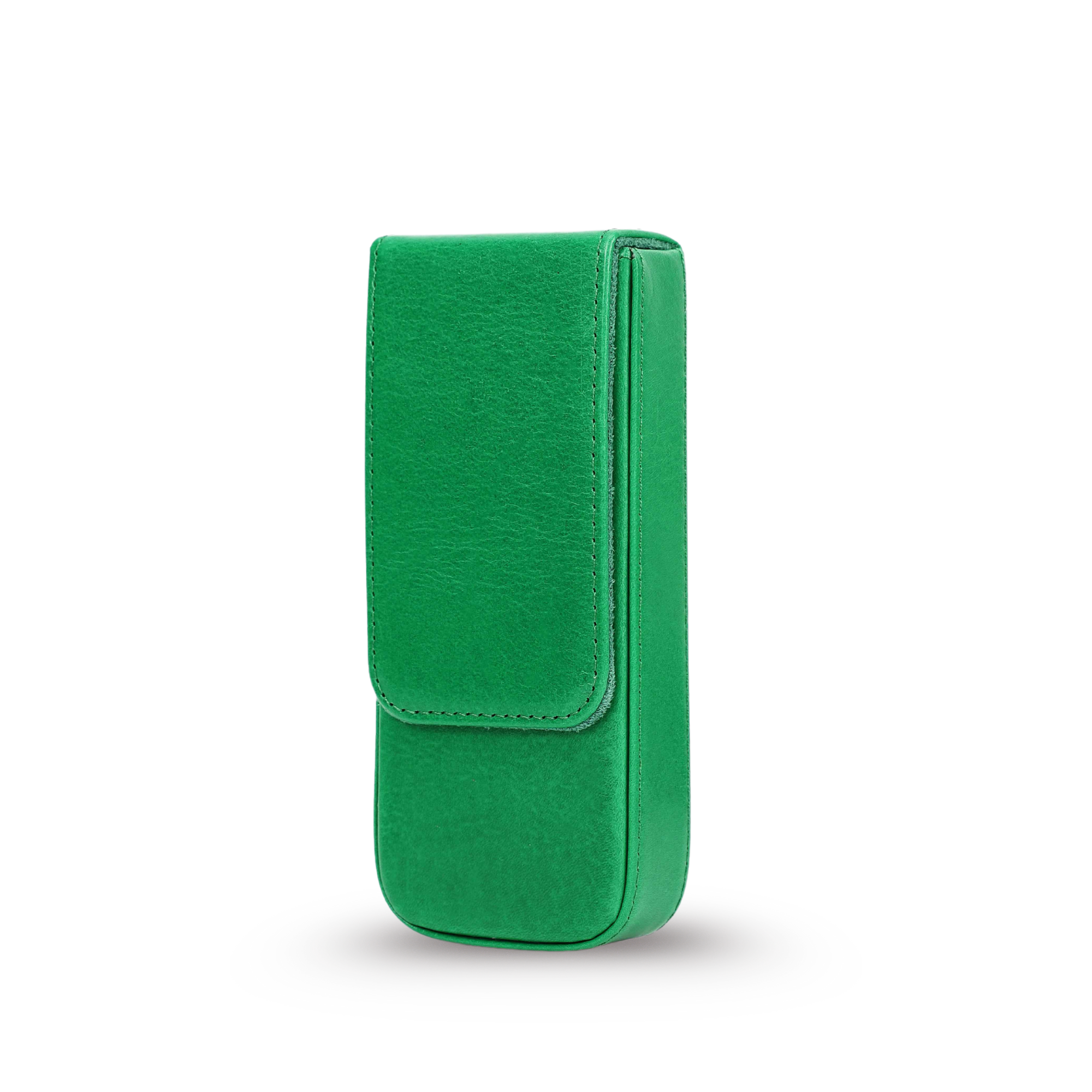 THE RIDGE – 3-SLOT GENUINE VEGETABLE LEATHER PEN BOX