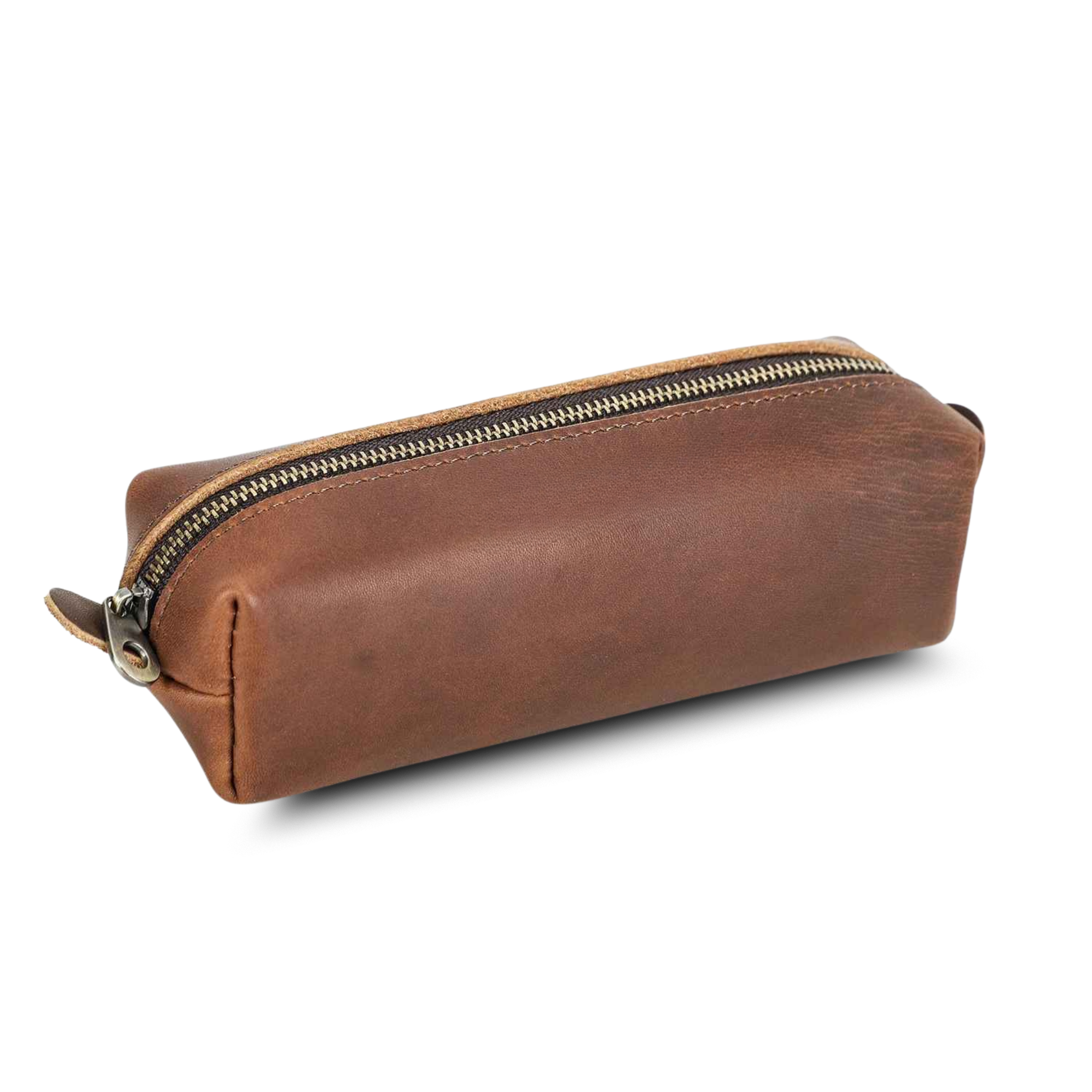 THE HORIZON – COWHIDE LEATHER ZIPPER PEN CASE