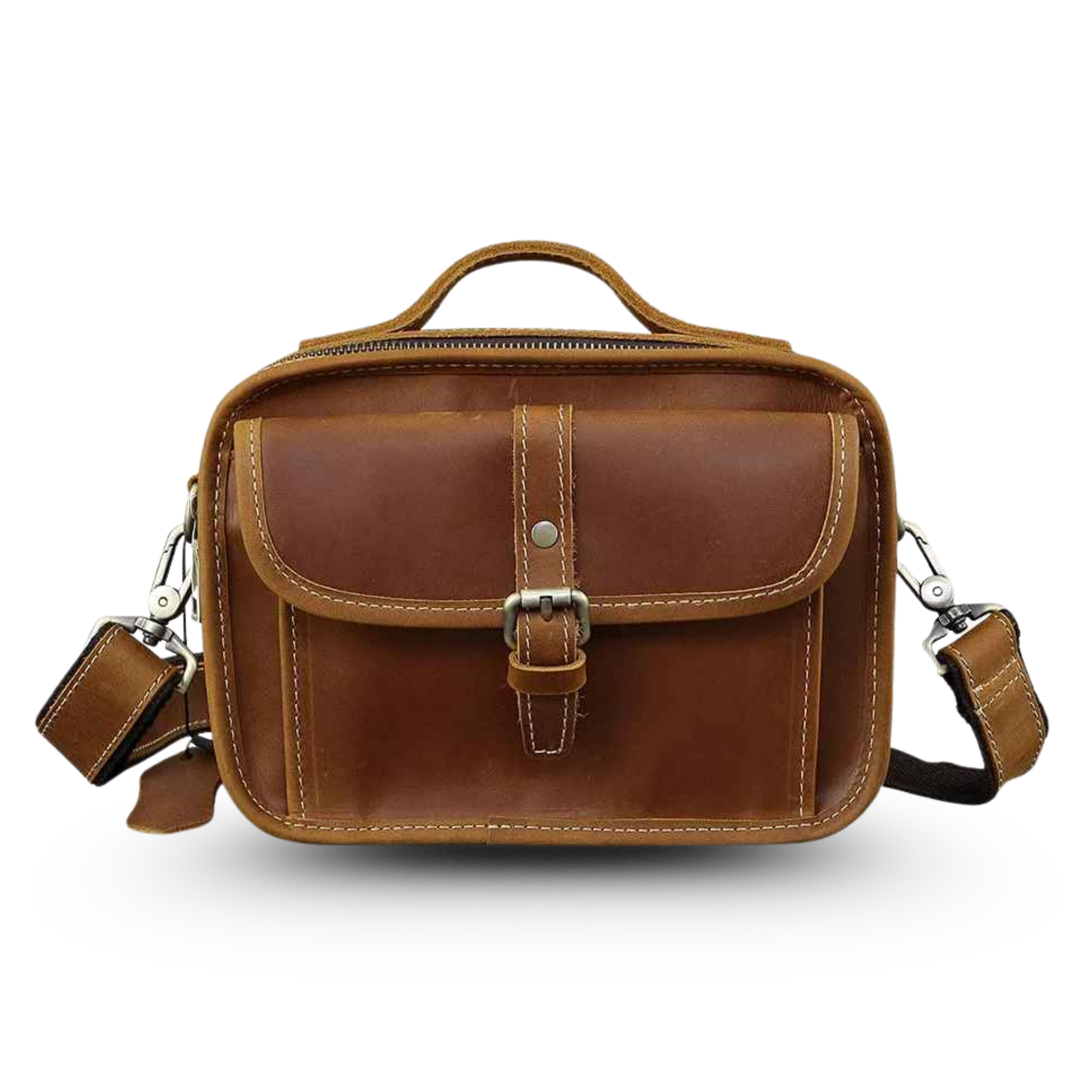 THE RAVELINE – FULL GRAIN LEATHER CROSSBODY BAG