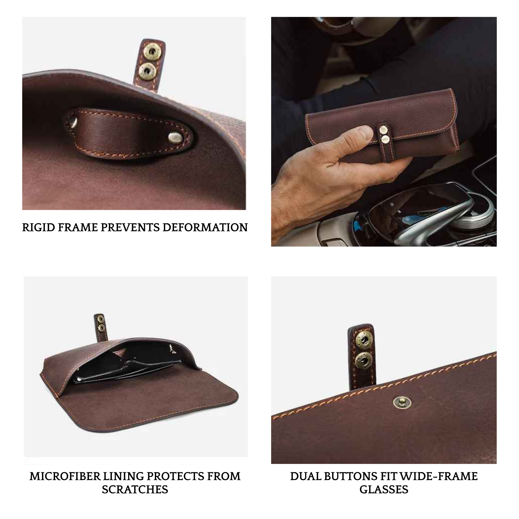 THE OVERPASS – SINGLE PAIR FULL GRAIN LEATHER GLASSES CASE