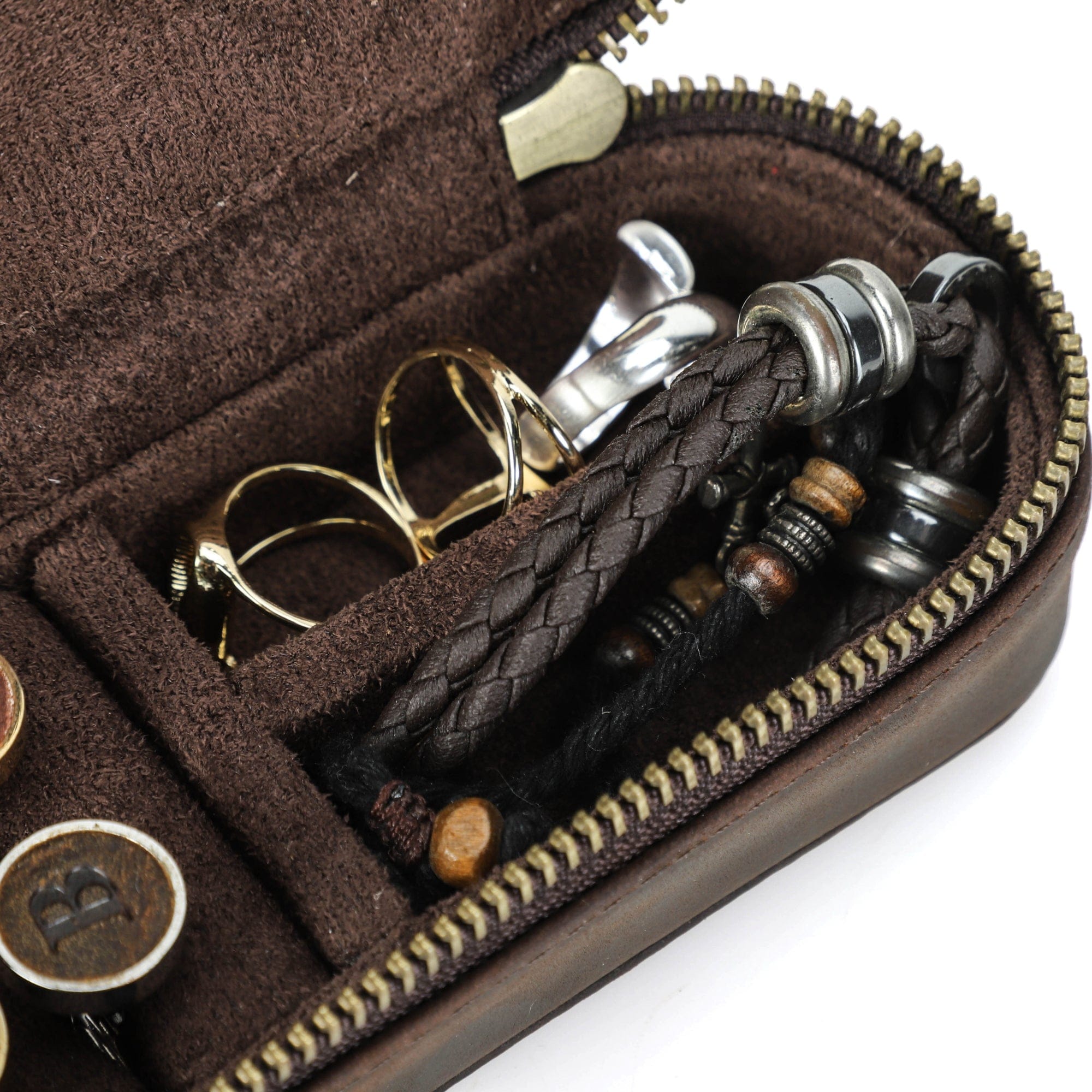 Slim Jewelry Travel Case - Cufflinks & Bracelets Organisers