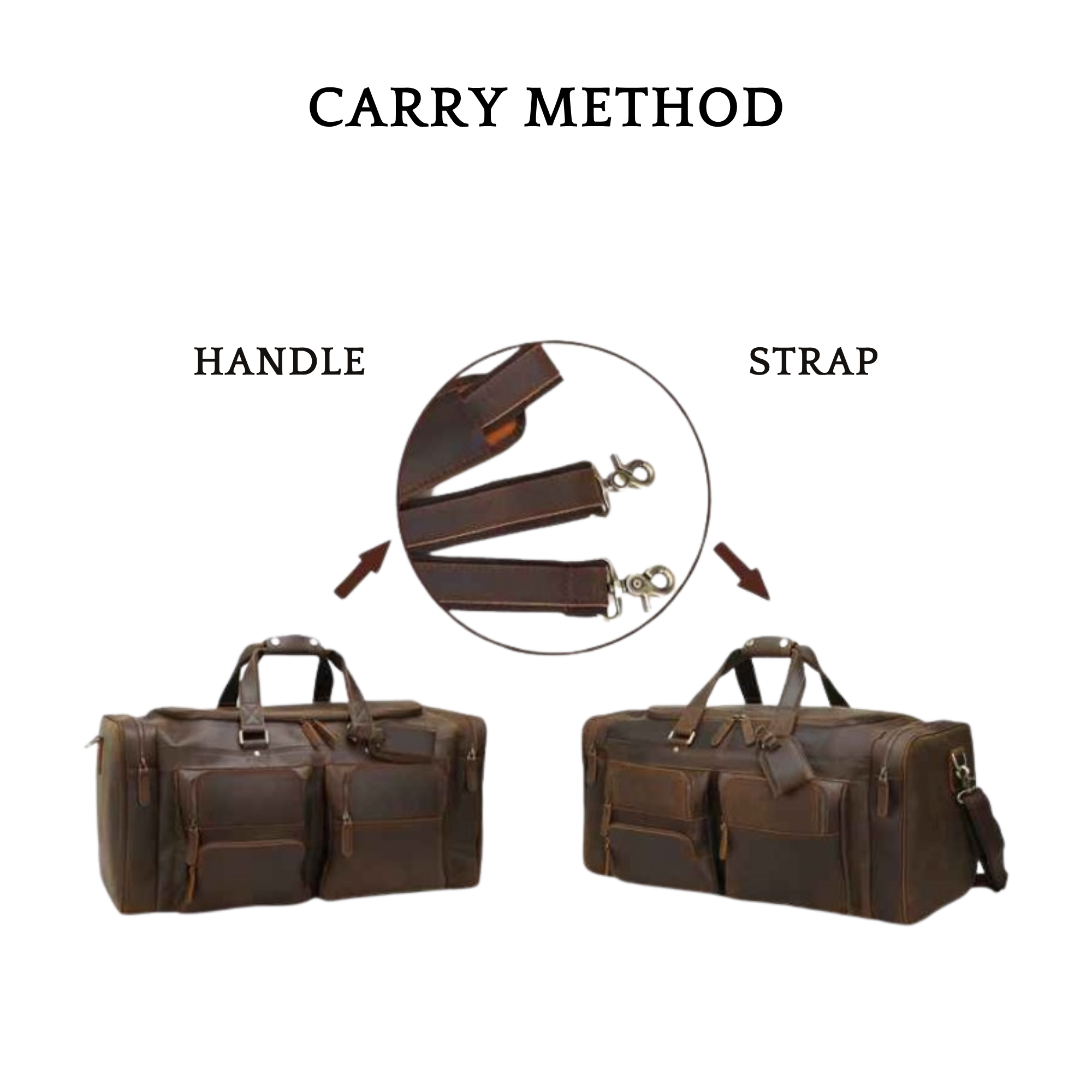THE DUNE WALKER – GENUINE LEATHER DUFFEL BAG