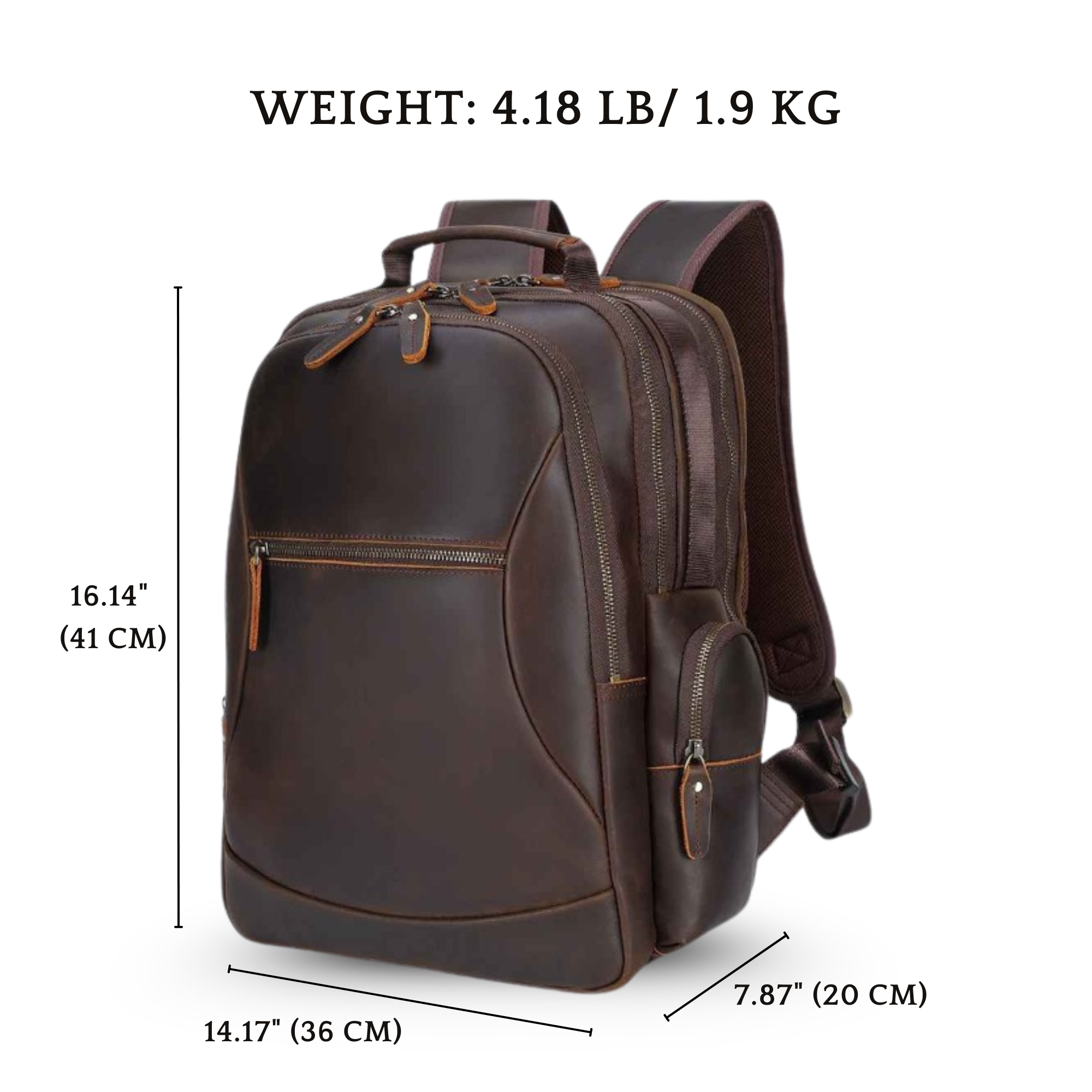THE KNAPSACK – FULL GRAIN LEATHER BACKPACK