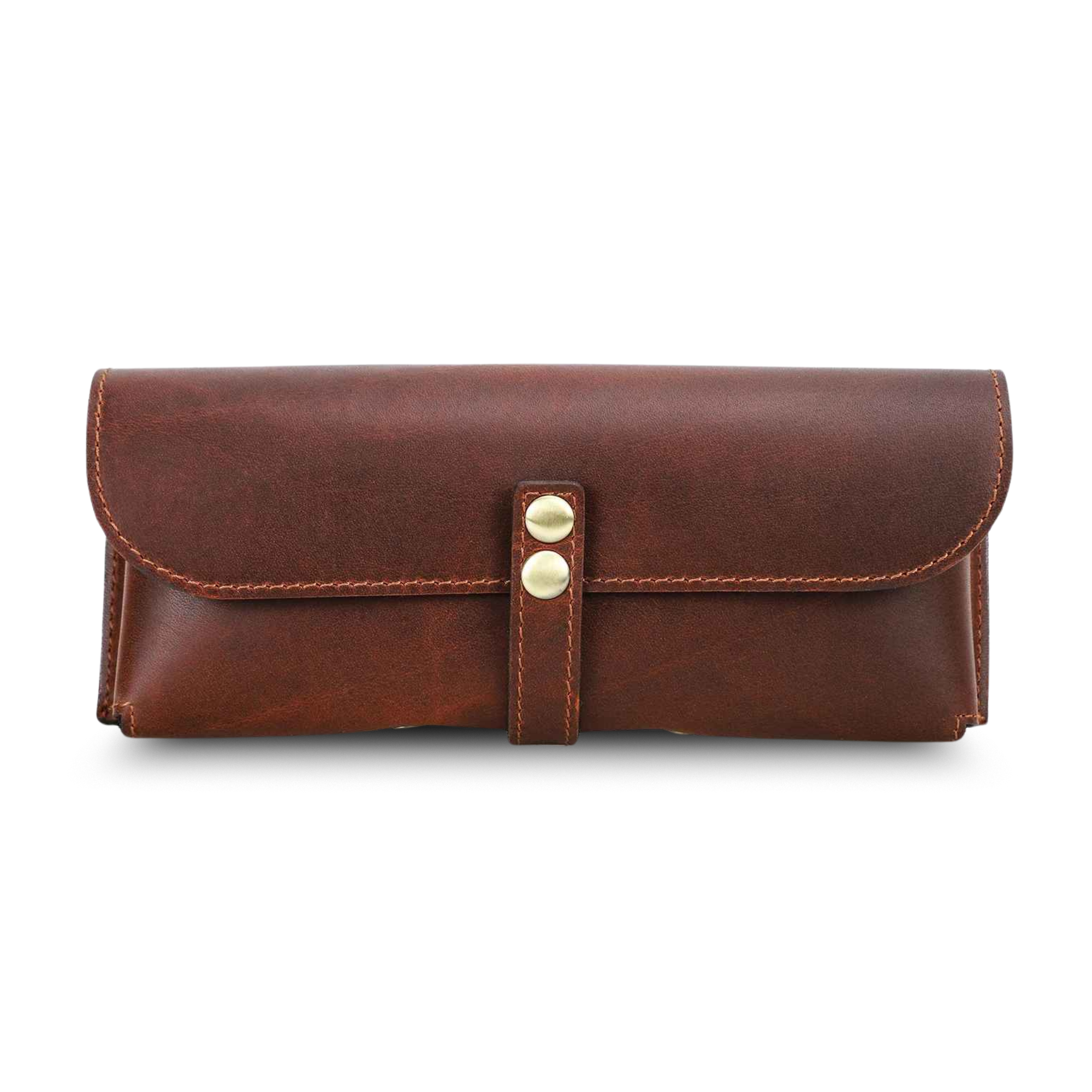 THE OVERPASS – SINGLE PAIR FULL GRAIN LEATHER GLASSES CASE
