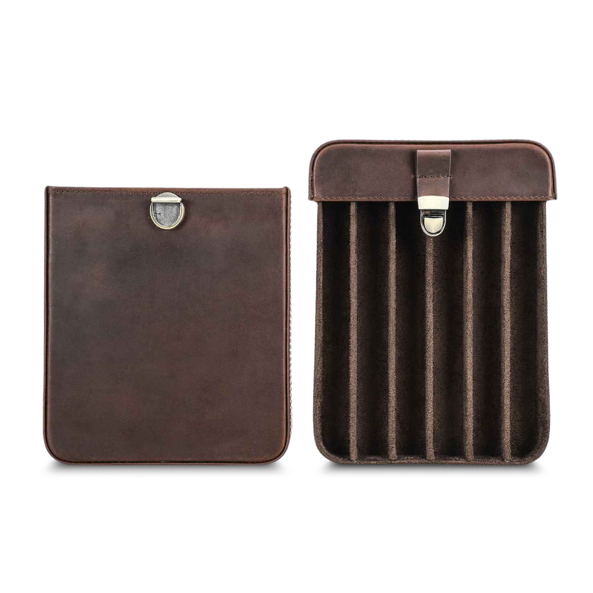 THE FRONTIER – 6-SLOT FULL GRAIN LEATHER CIGAR CASE