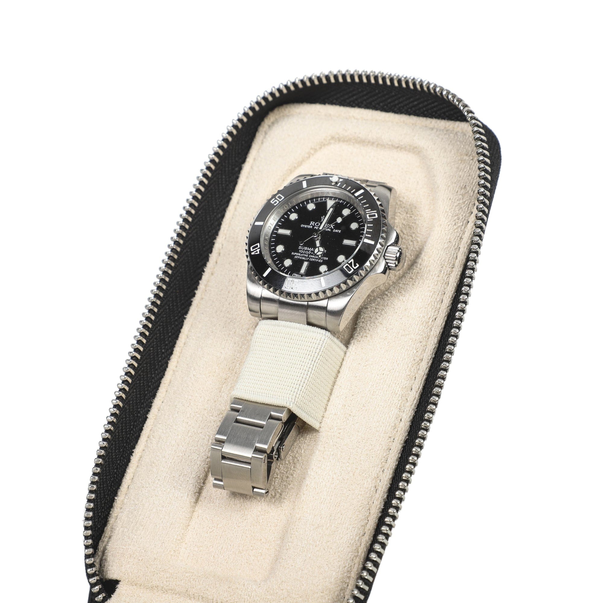 Single Watch Travel Case - Saffiano Leather