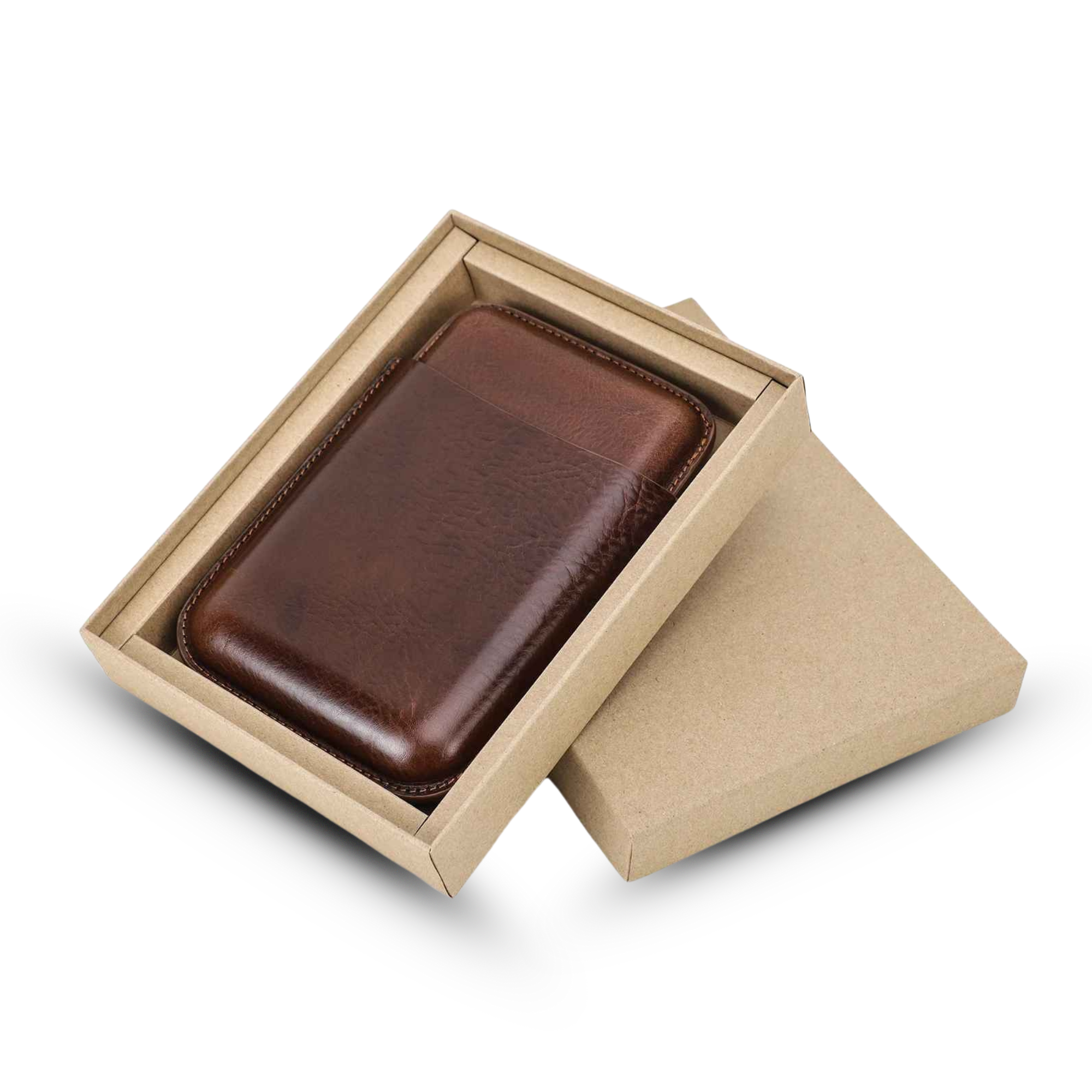 THE CROSSPATH – 5-SLOT GENUINE LEATHER CIGAR CASE
