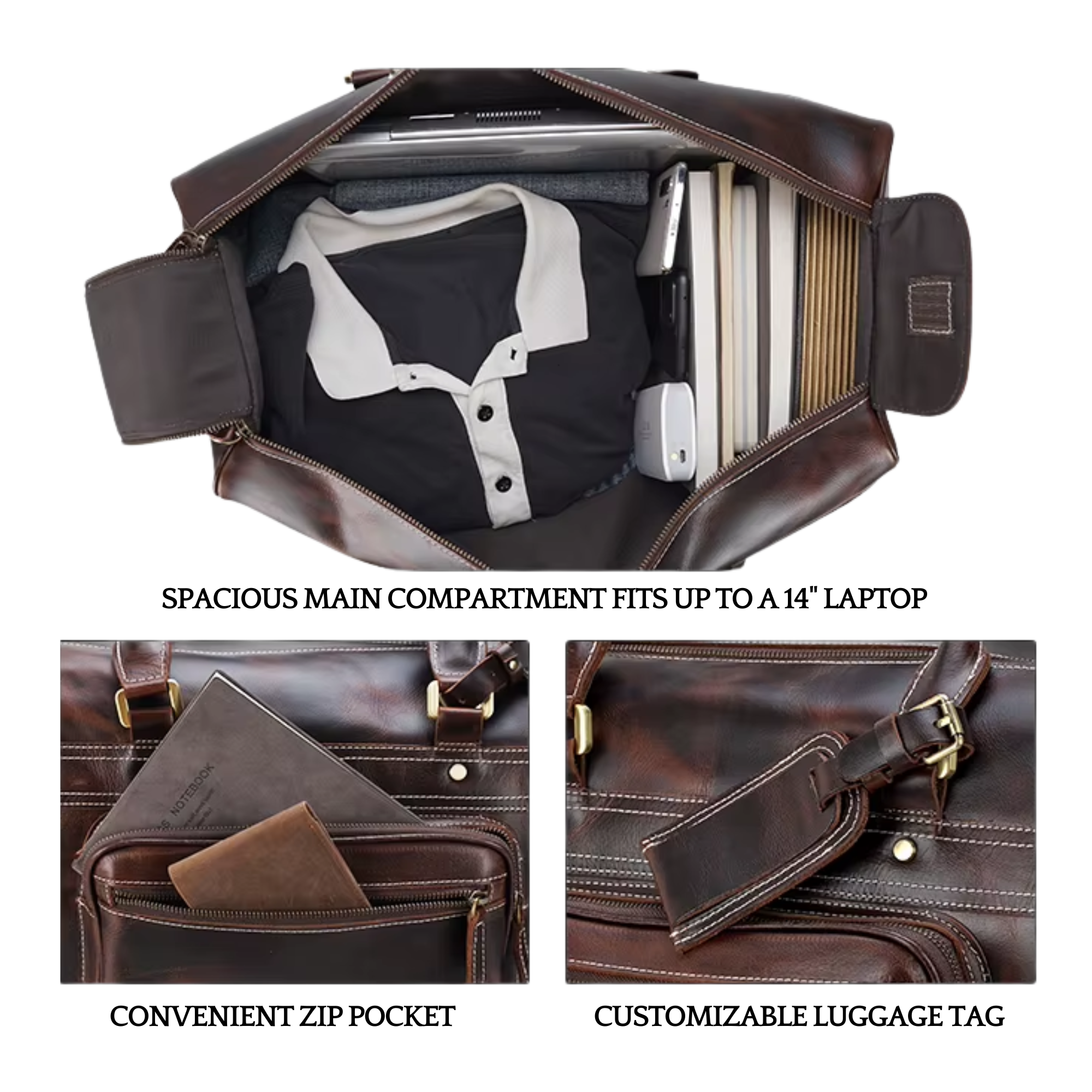 THE WINDPATH – GENUINE LEATHER DUFFEL BAG