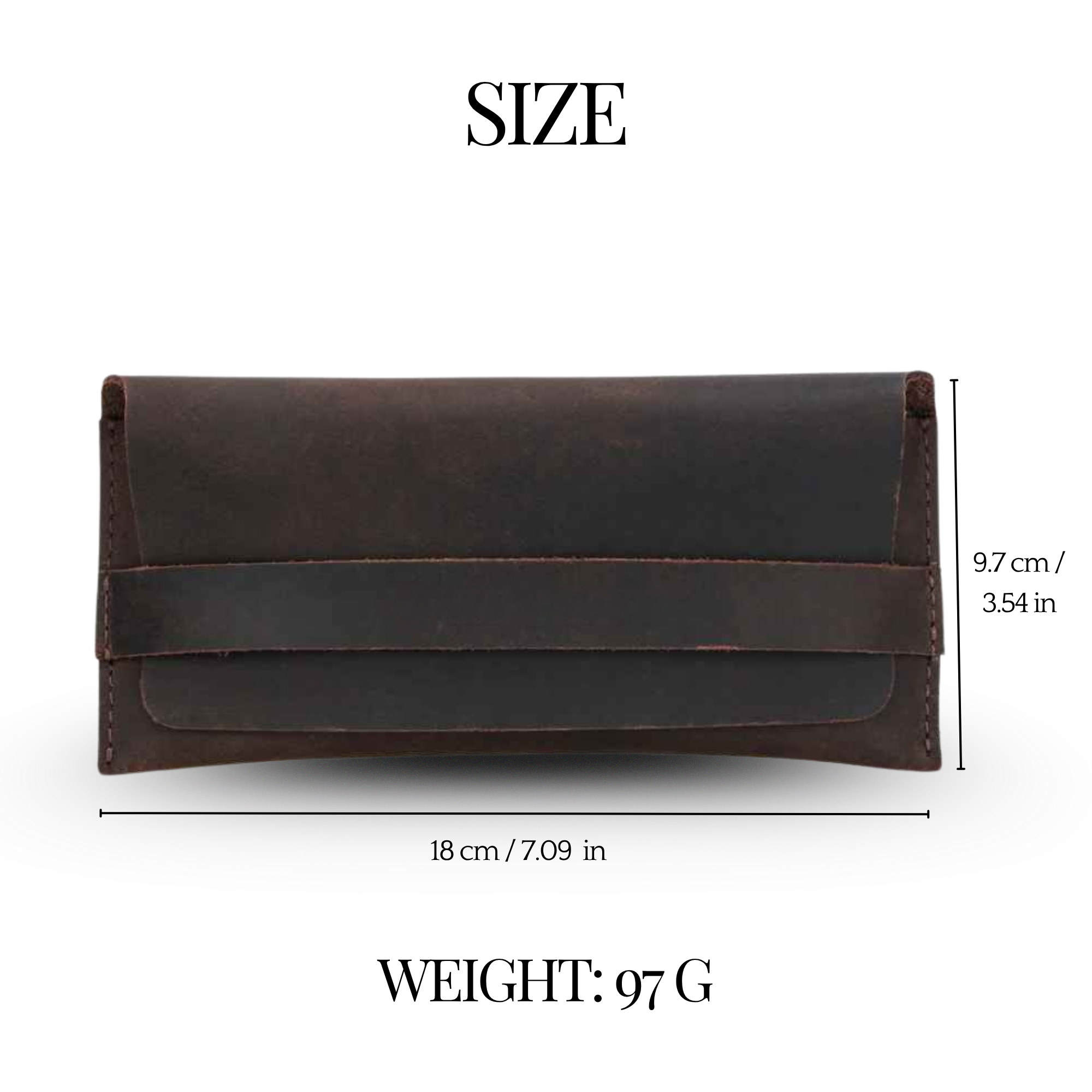THE CAMPFIRE – SINGLE PAIR COWHIDE LEATHER GLASSES CASE