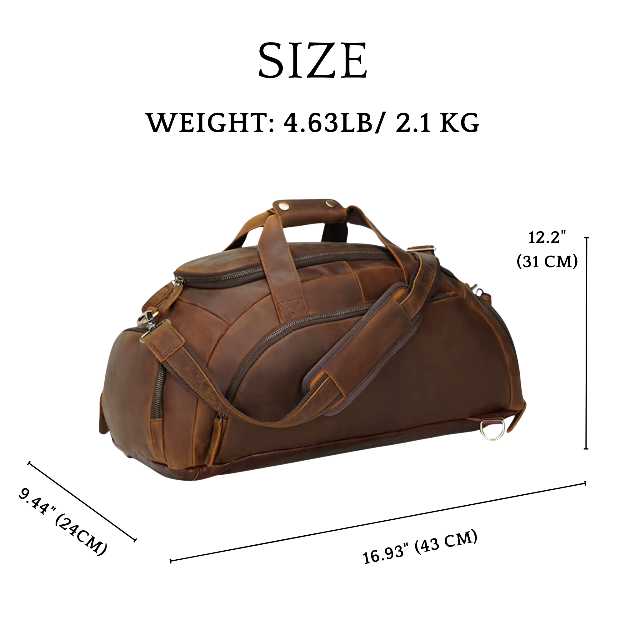 THE SCRIVENER - GENUINE LEATHER DUFFEL BUG