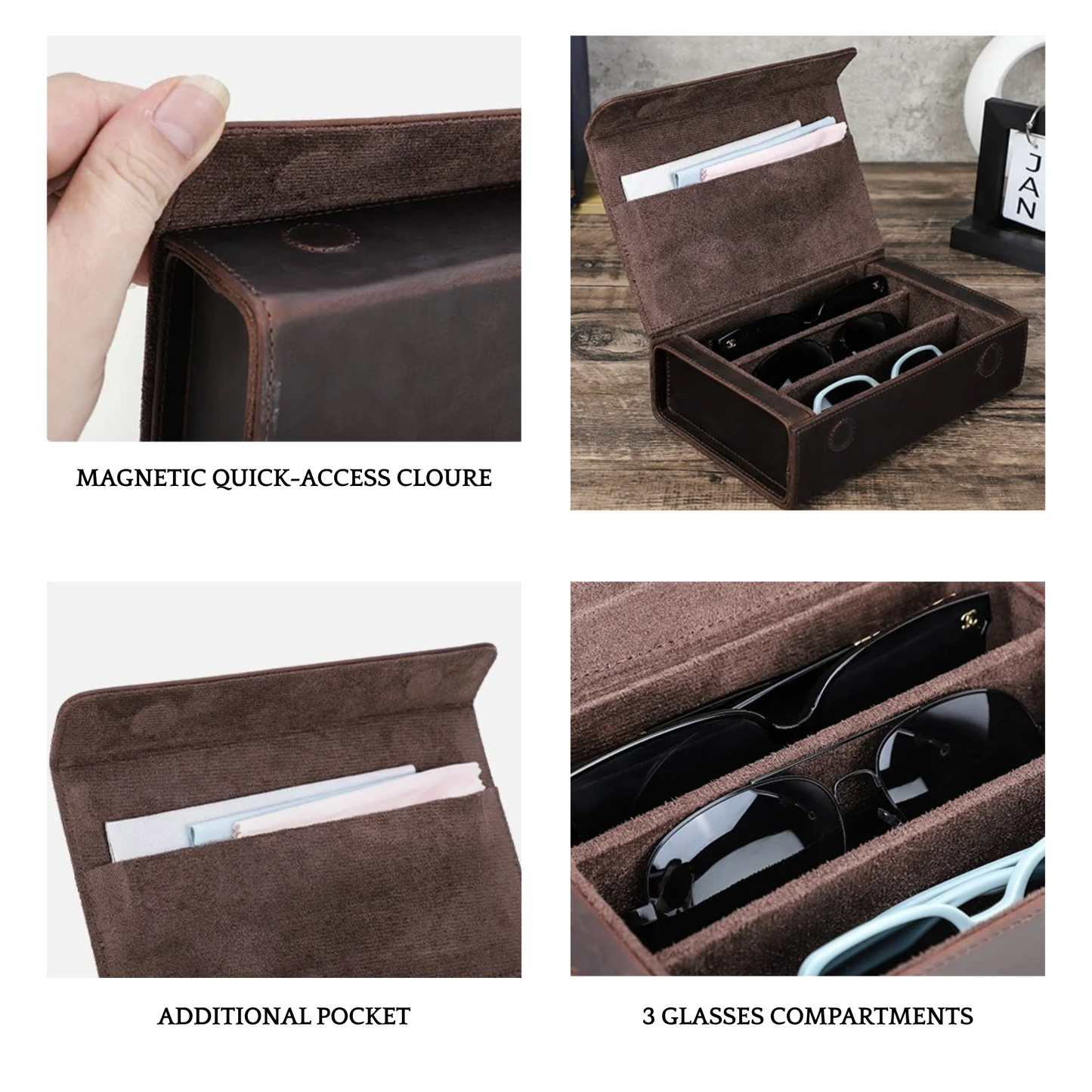 THE DUSTY ROAD – 3-SLOT FULL GRAIN LEATHER LEATHER BAG