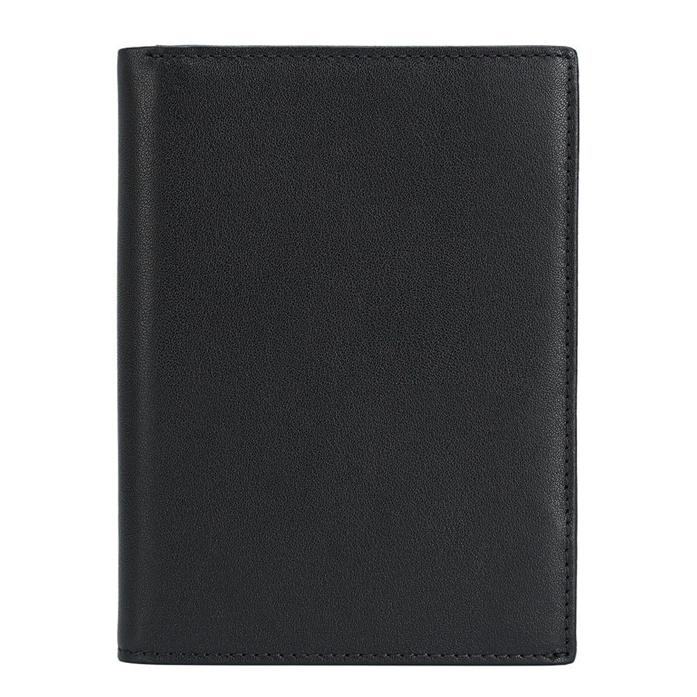 Genuine Leather Passport Holder RFID Blocking Travel Wallet – 3 Passport Slots, 7 Card Slots, ID Window, Banknote Pocket