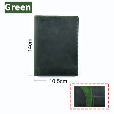 Vintage Leather Passport Holder Cover