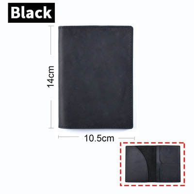 Vintage Leather Passport Holder Cover
